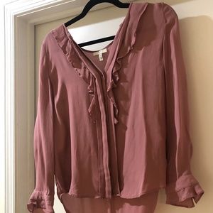 Gorgeous Joie silk mauve blouse